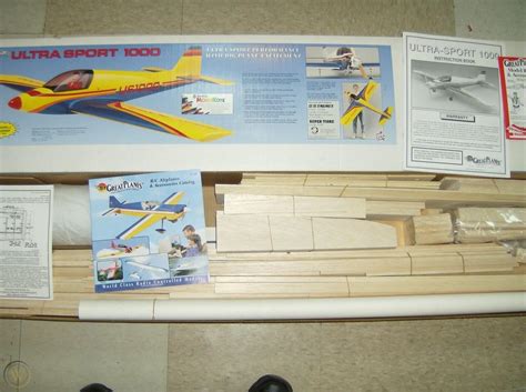great planes ultrasport  rc model airplane kit   stock