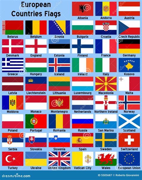 de europese vlaggen van landen vector illustratie illustratie bestaande uit inzameling