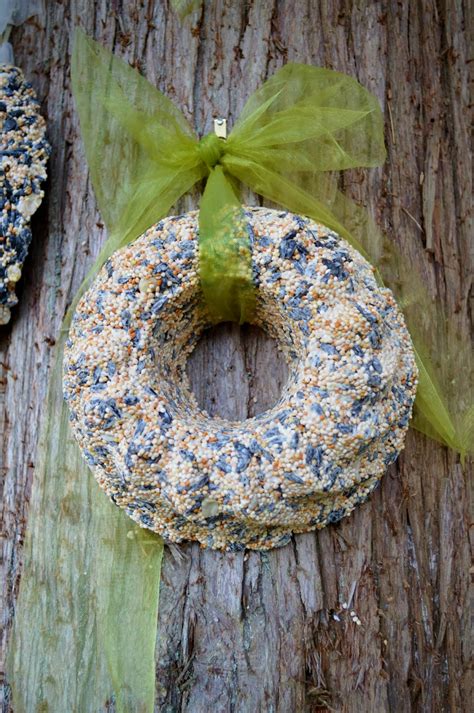 nitty gritty potager bird seed wreaths theyre   birds