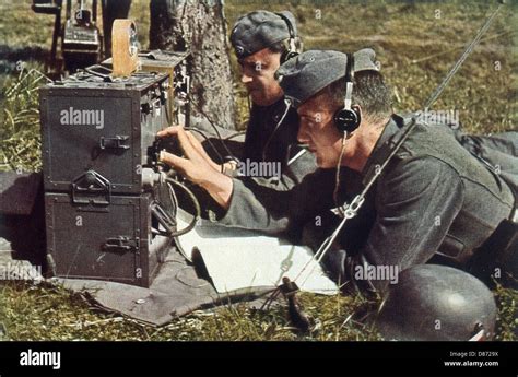 Radio Ww2 Wehrmacht Stockfotografie Alamy