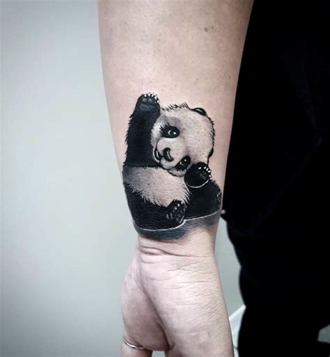 Panda Tattoo On Wrist Best Tattoo Ideas Gallery
