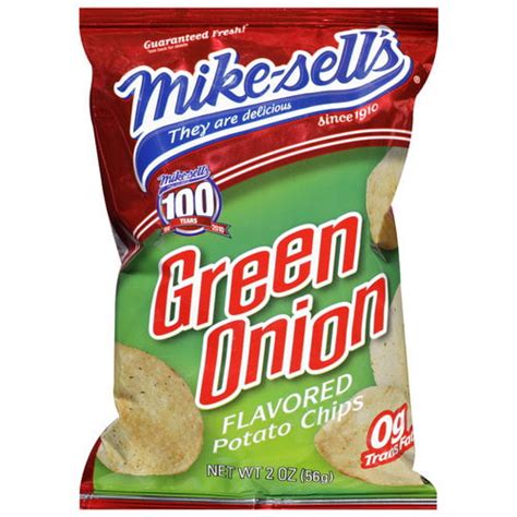 mikesells green onion flavored potato chips  oz walmartcom