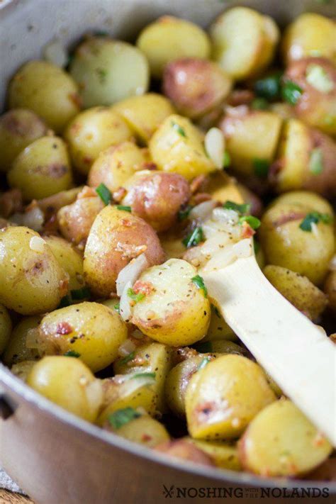 i have a treat for you today an excellent hot german potato salad made with chilean splash