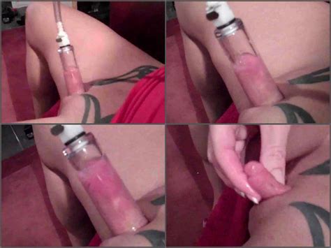 clit pump closeup tattooed mature in this webcam amateur fetishist