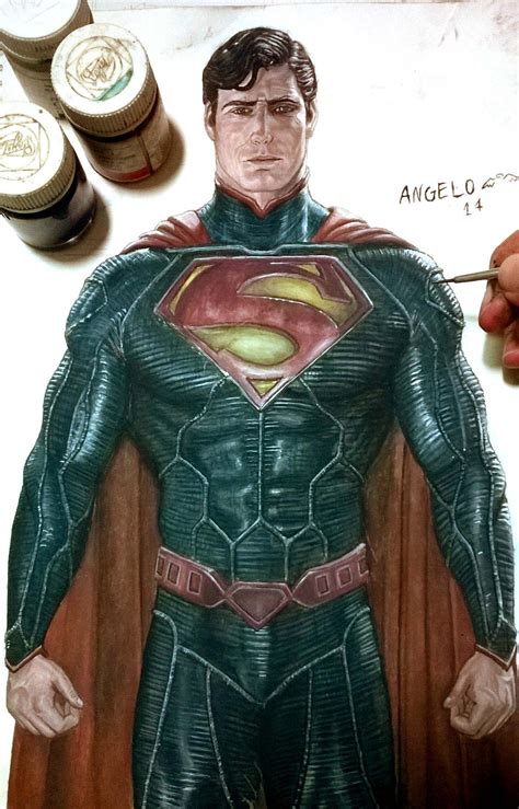superman    realistic version  angelodecapuaart  deviantart