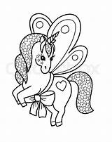 Mariposa Unicornio Alas Dibujosonline sketch template