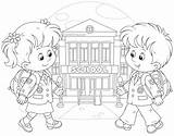 School Coloring Pages Back Kids Printable Sheets Choose Board sketch template