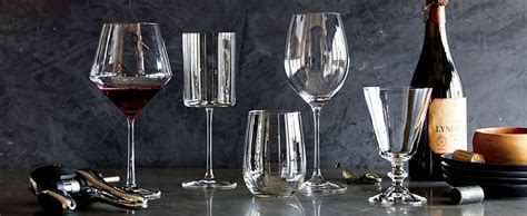 types of wine glasses crate and barrel