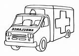 Ambulance Transport Coloriages sketch template