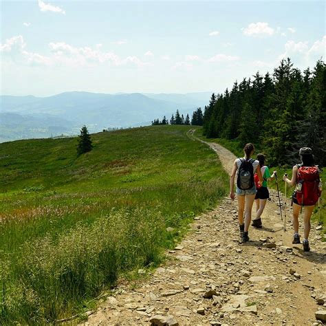 hiking  beskidy mountains southern poland trekking photography