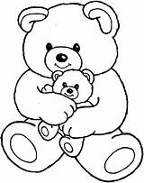 Teddy Bear Coloring Pages Colouring Bears Little Valentine Drawing Cartoon Sheets Printable Kids Print Animal Baby Color Cute Picnic Dibujo sketch template