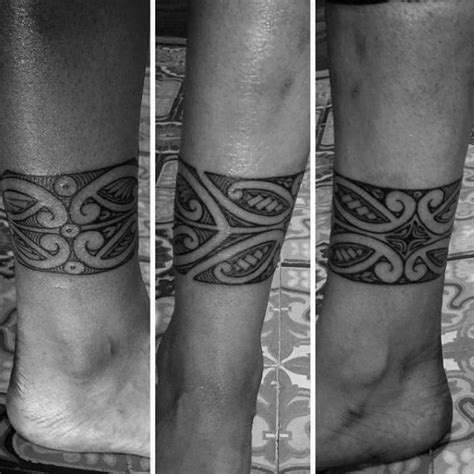 60 Ankle Band Tattoos For Men Lower Leg Design Ideas