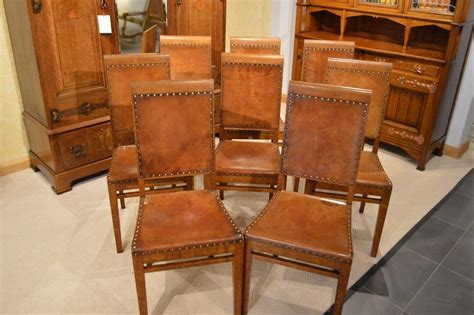 rare set   oak antique dining chairs  arthur