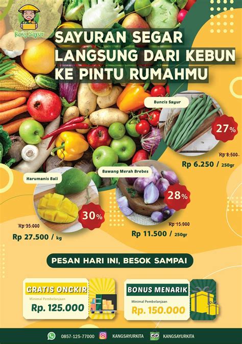 Brosur Kang Sayur Sayuran Desain Gratis