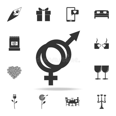 Male And Female Sex Symbol Icon Detailed Set Of Signs And Elements Of