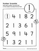 Number Scramble Activity Worksheet Preschool Printable Numbers Cleverlearner sketch template
