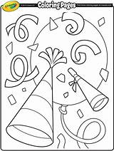 Coloring Pages Confetti Year Years Crayola Colouring Printable Kids Print 52kb Getdrawings Drawing Getcolorings Drawings sketch template