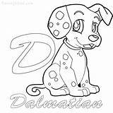 Dalmatian Getcolorings Coloringfolder sketch template