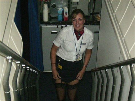 Pin On Stewardess Wearing Nylons