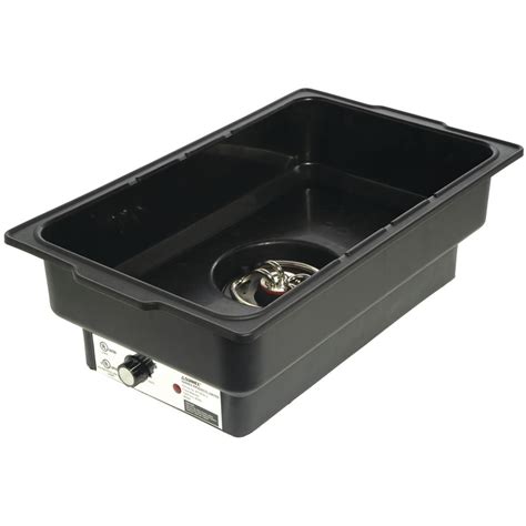 full size black metal electric water pan