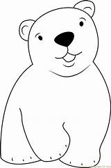 Bear Polar Coloring Cute Little Pages Cartoon Printable Color Coloringpages101 Kids Print Online sketch template