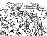 Eve Adam Coloring Eden Pages Garden Kids Printable Drawing Truth Color Bible Preschool Cartoon Toddlers Creation Getdrawings Created Joseph Now sketch template