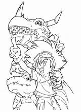 Digimon Coloring Pages Printable Kids Gif sketch template