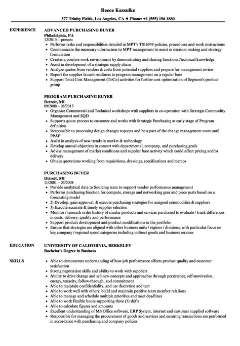 purchaser job description resume tutoreorg master  documents