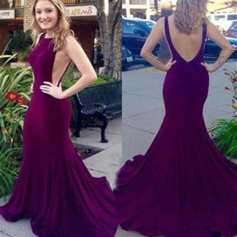 elegant prom dress backless prom dress sexy dress mermaid prom dress