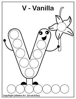 set  abc dot marker coloring pages letter   vanilla dot markers