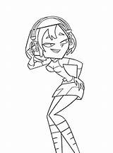Coloring Total Drama Pages Gwen Tdi Exile Headphones Island Deviantart Characters Printable Print Use Tour Comments Drawing Cartoon Library Search sketch template
