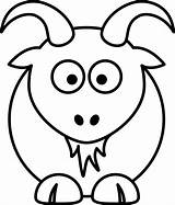 Goat Coloring Animal Stuffed Christmas Clipart Xmas Line Clipartbest Clip Cartoon Pages Animals Colouring sketch template