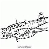 Messerschmitt 100s Myśliwców 111h Heinkel Bombowiec Kolorowanka sketch template