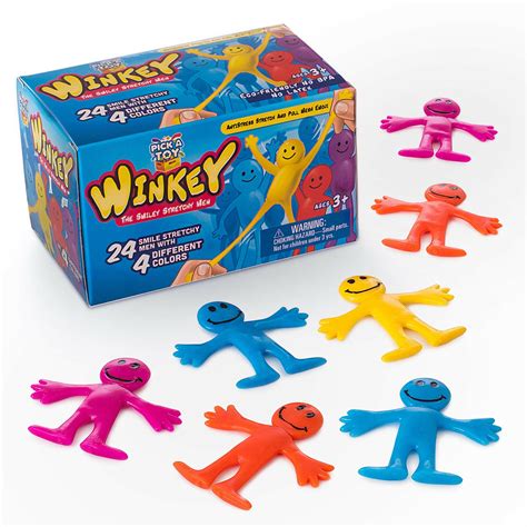 buy stretchy smiley man  set    colors pick  toy