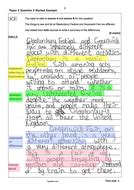 aqa english language paper  marked  annotated exam responses