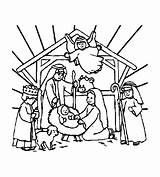 Coloring Christmas Pages Printable Merry Bible Nativity Scene Religious Bibel Christian Children Jesus Sheets Play Pageant Say Santa Color Colorings sketch template