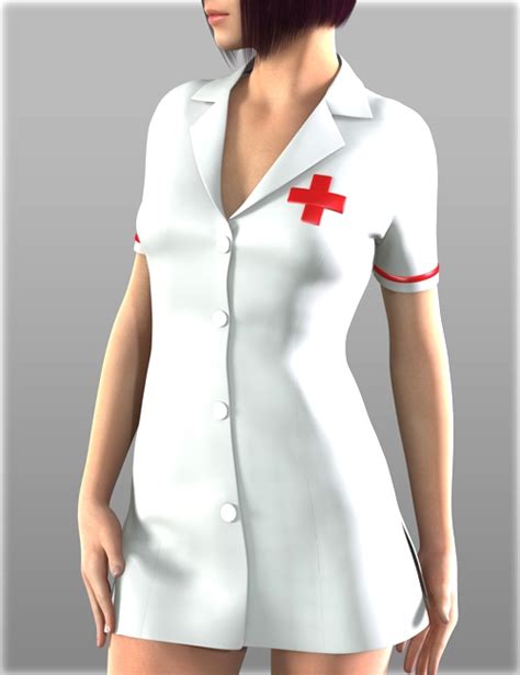 sexy nurse uniform for genesis 2 female s 3d models and 3d software