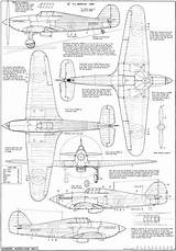 Hurricane Hawker Mk Drawings Aircraft Planes Ii sketch template