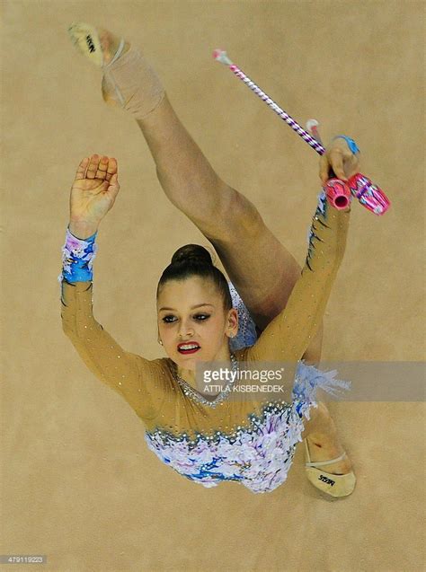 gold medalist russia s alexandra soldatova performs her exercise with ginnastica ritmica club