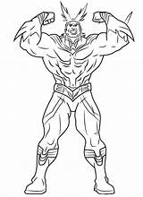 Might Coloring Pages Printable Power sketch template