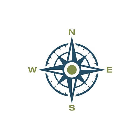 compass rose icon logo template illustration design vector eps