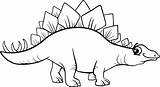 Stegosaurus Coloring Getdrawings sketch template