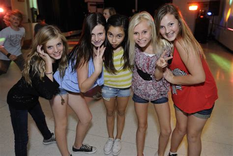teens flock to first middle school dance of the year orange county