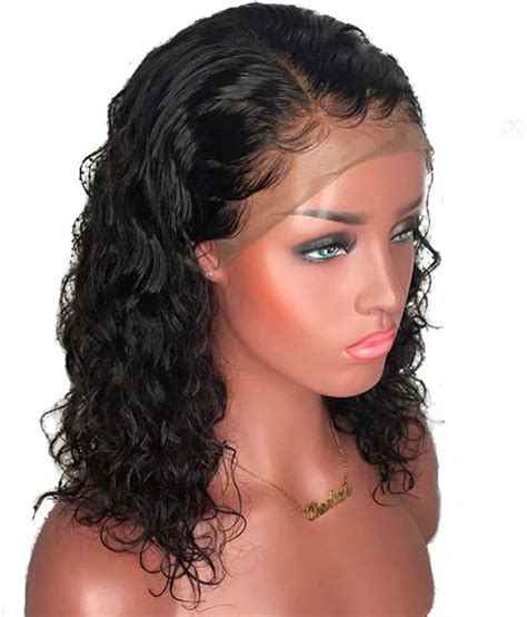 curly lace front human hair wigs frontal wig  women baby hair lace wig amazonca home kitchen