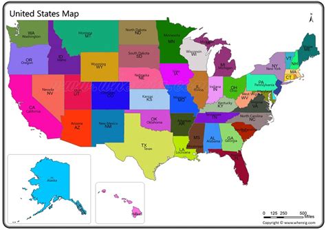 united states map map  usa states list  states  usa