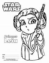 Leia Princess Coloring Pages Wars Star Clipart Chewbacca Colouring Sheet Starwars Cartoon Kids Printable Cute Books Party Puppet Print Disney sketch template