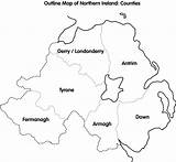Ireland Counties Map Outline Northern Maps Drawing Blank Cain Ulster Showing Ni Ac Ulst Getdrawings Reproduced sketch template