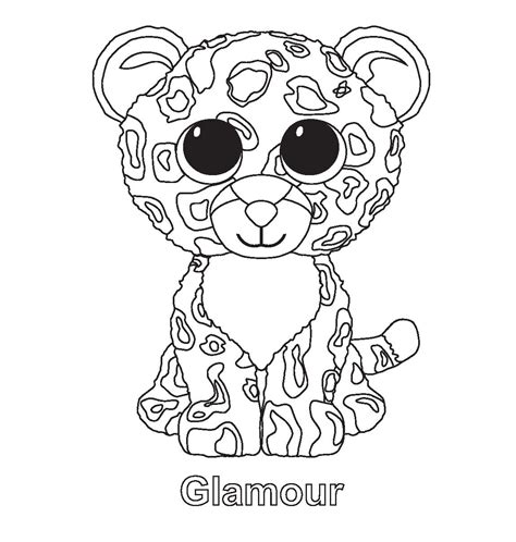 ty beanie boo coloring pages   print