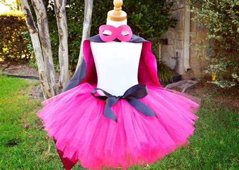 diy tutu kit pink and black superhero tutu costume with
