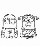 Coloring Minions Pages Printable Minion Popular Print sketch template